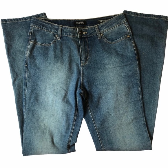 Buffalo David Bitton Boulevard Mid Rise Straight Leg Light Wash Stretch … - Picture 3 of 10